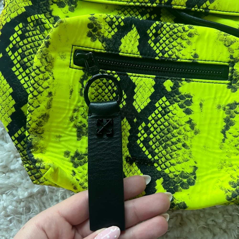Off-White Nylon Snake Print Mini Backpack - image 5
